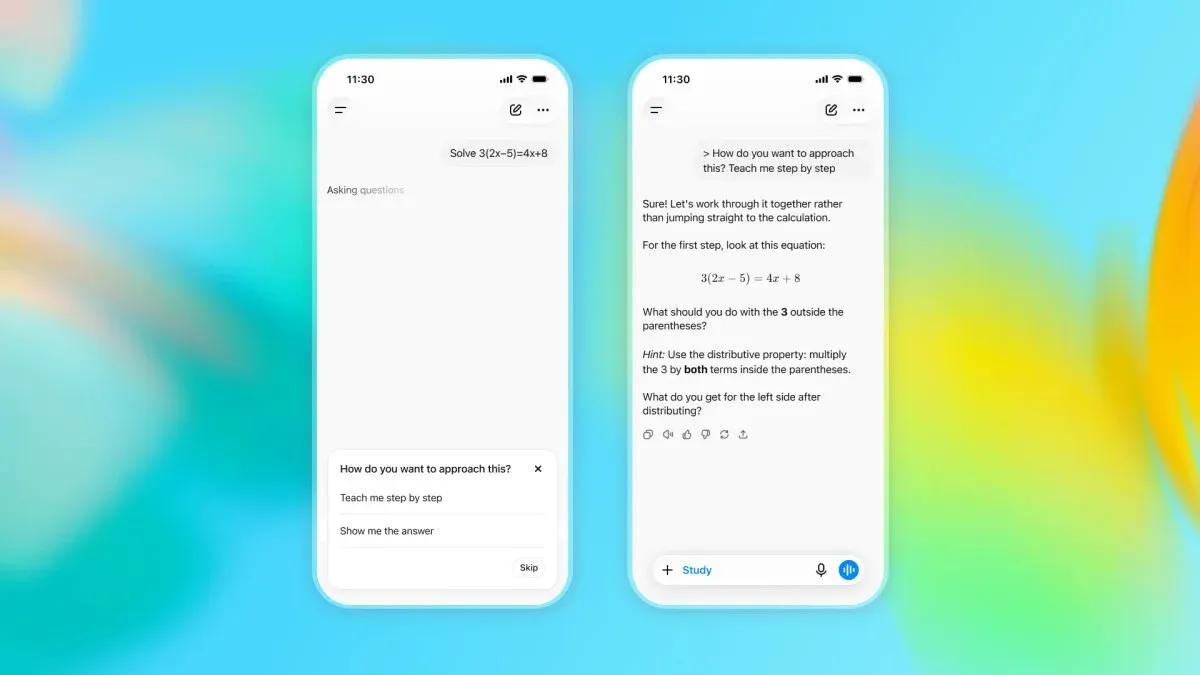 ChatGPT for Teens Study Mode homework reminder