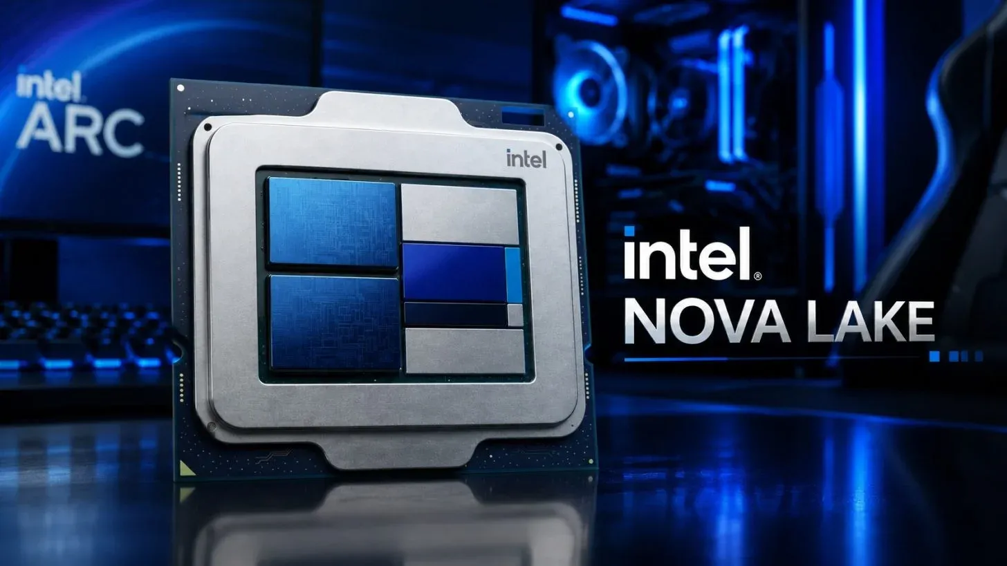 Hình ảnh mô tả CPU Intel Nova Lake-S Core Ultra 9 4950K với cách đặt tên 4 chữ số mới